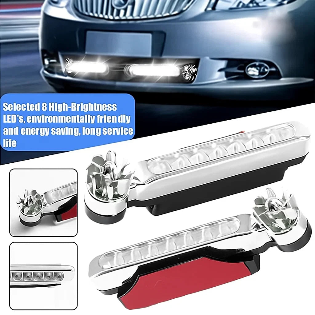 Wind-Powered Car LED Lights – Bright, Weatherproof & Energy-Free (Set of 2)