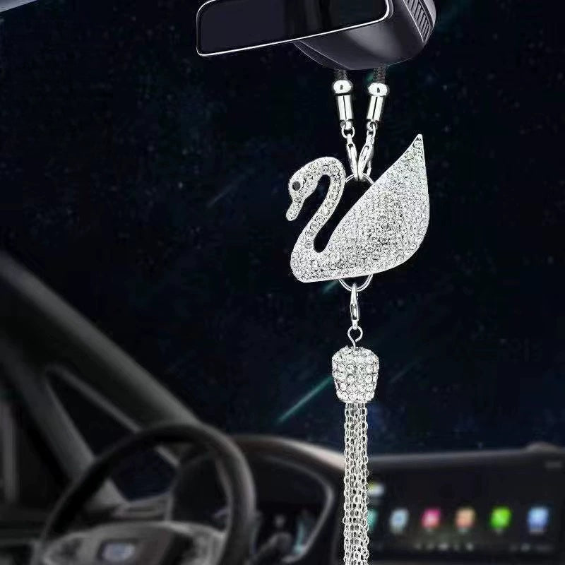 Rearview Mirror Diamond Perfume Pendant