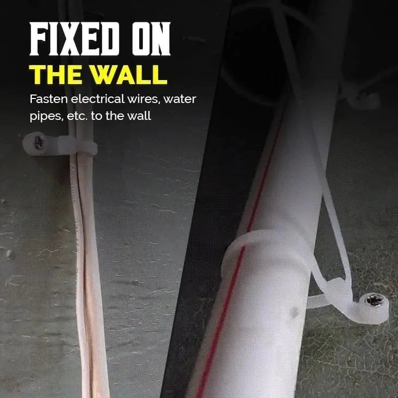 Self-locking Cable Ties with Screw Hole – tensile strength up to 22 kg | 1+1 Free