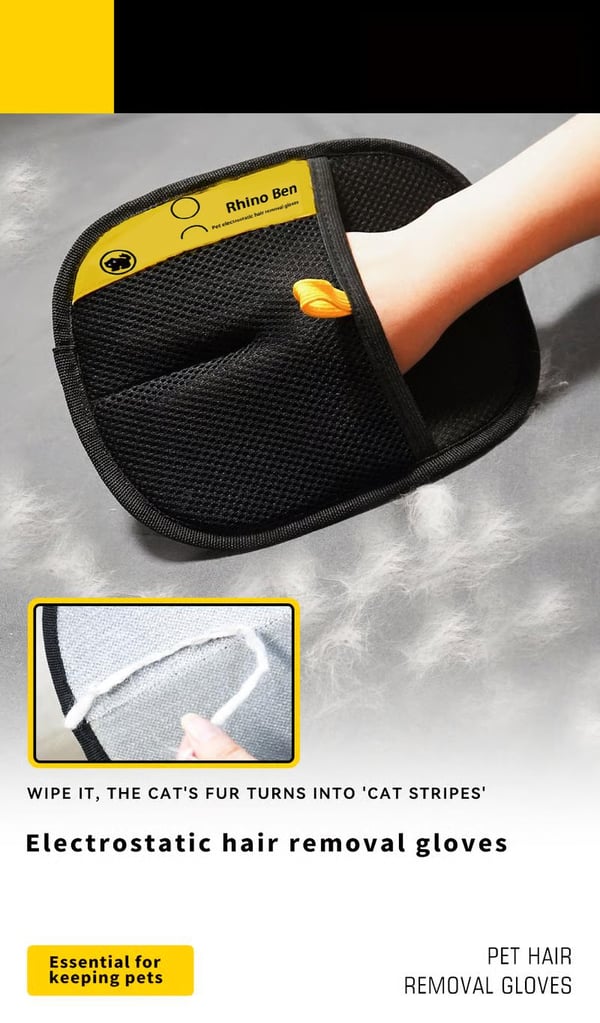 PurrfectGlove Pro + Effortless Pet Hair Removal for a Spotless Home and Happy Pets