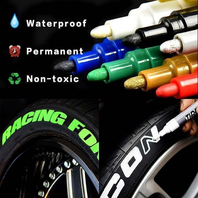 2 + 1 Free | Waterproof Non-Fading Tire Paint Pen