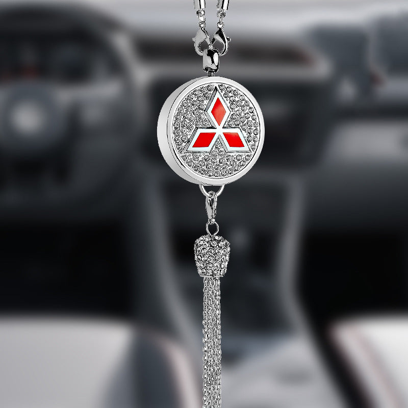 Rearview Mirror Diamond Perfume Pendant
