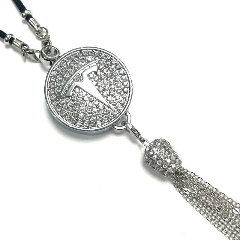 Rearview Mirror Diamond Perfume Pendant