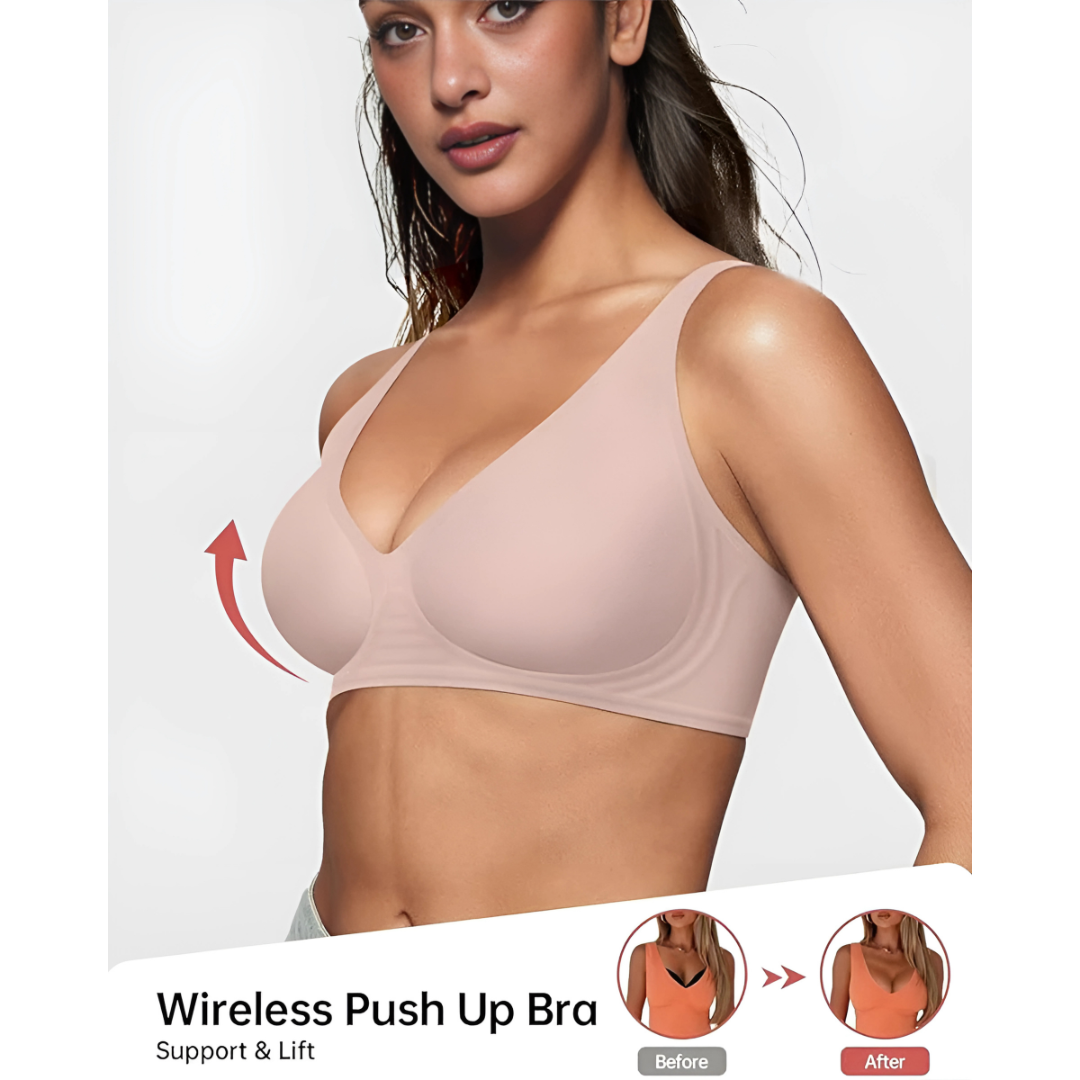 Second Skin Lift Bra – Wireless Invisible Comfort with Natural Push-Up Support