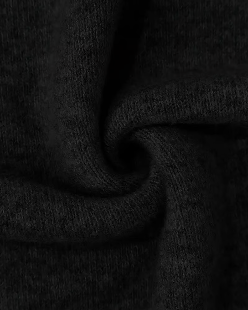 High Neck Contrast Patterned Sweater