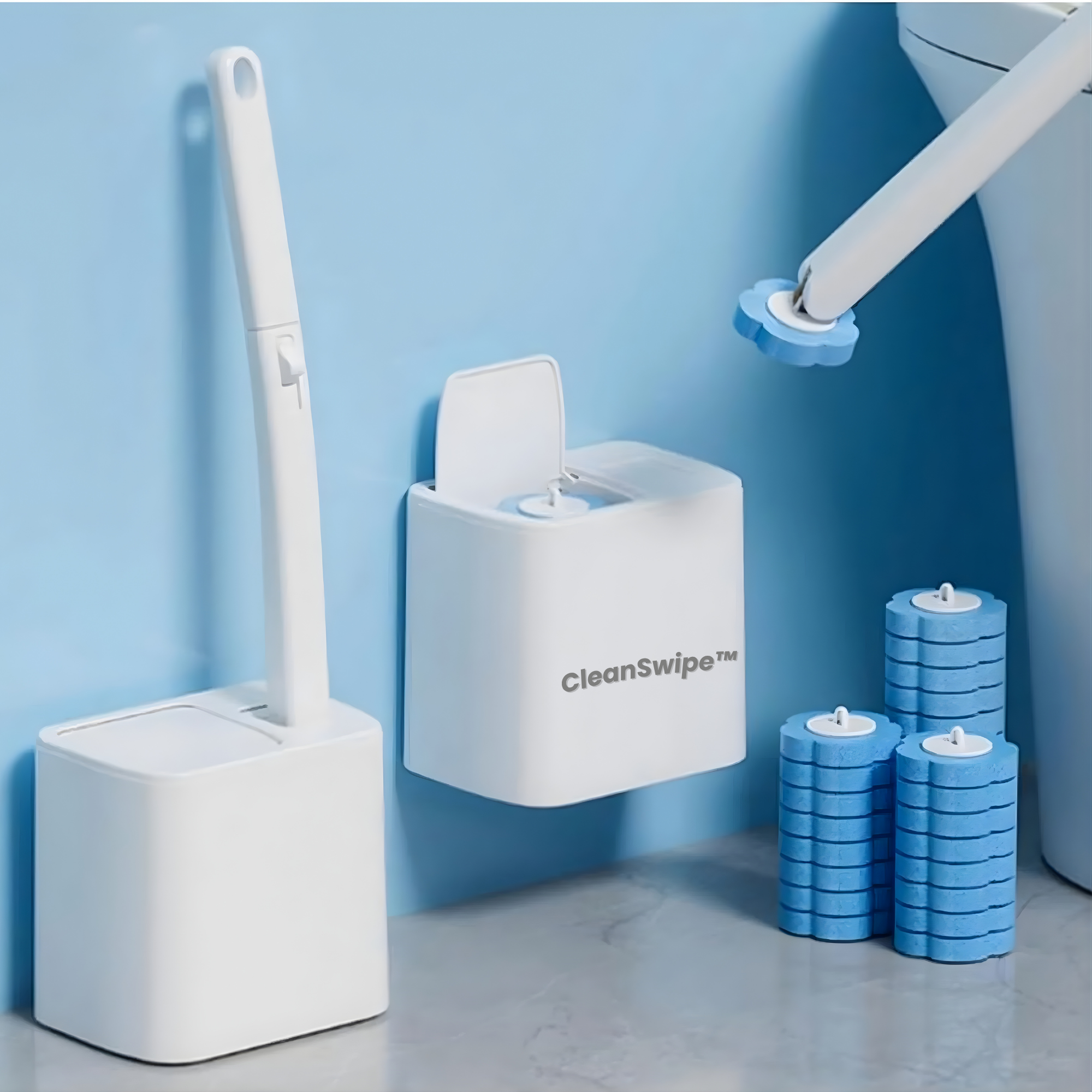 CleanSwipe™ Disposable Toilet Scrub System