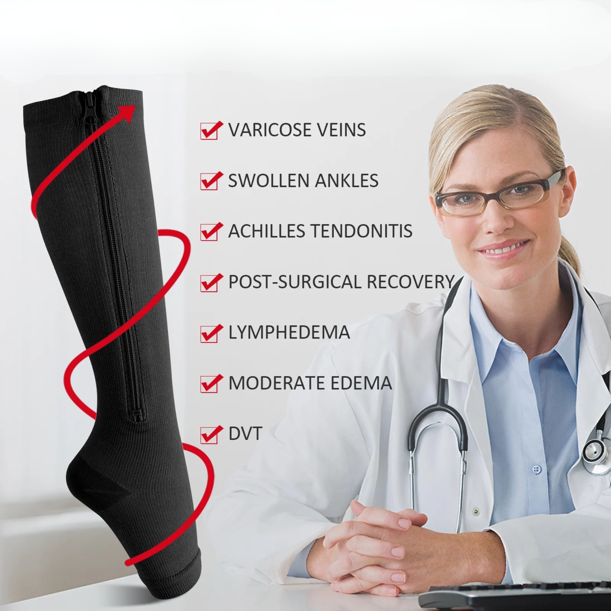 ReliefZip™ Support Socks – Instant Comfort for Swelling & Leg Fatigue