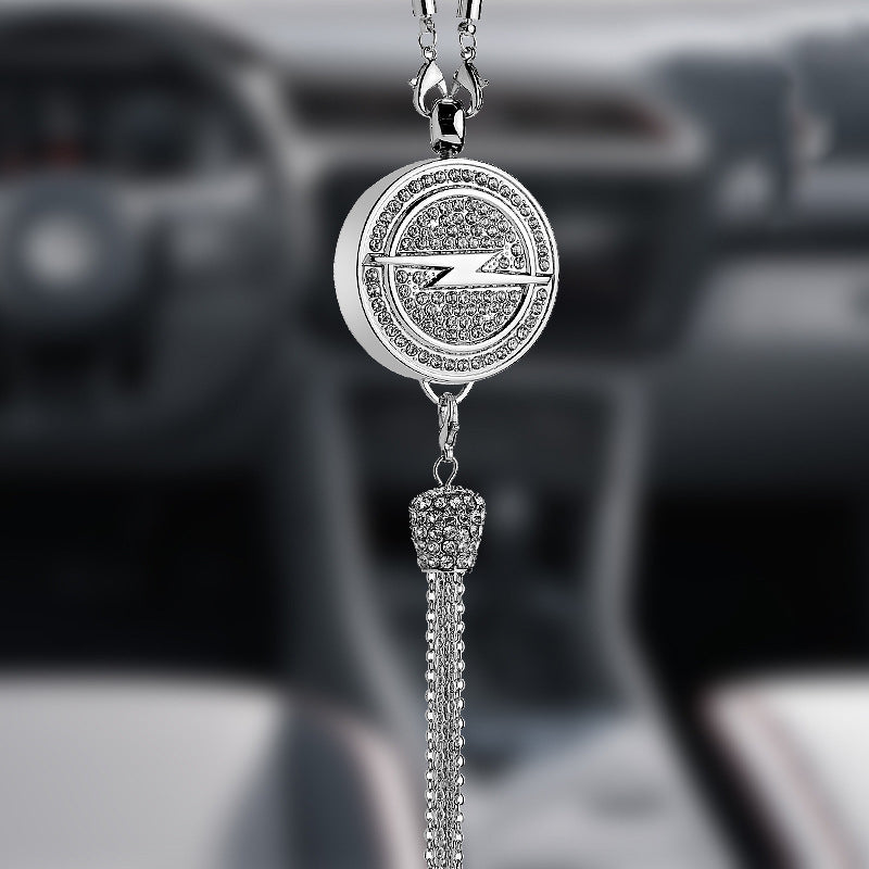 Rearview Mirror Diamond Perfume Pendant