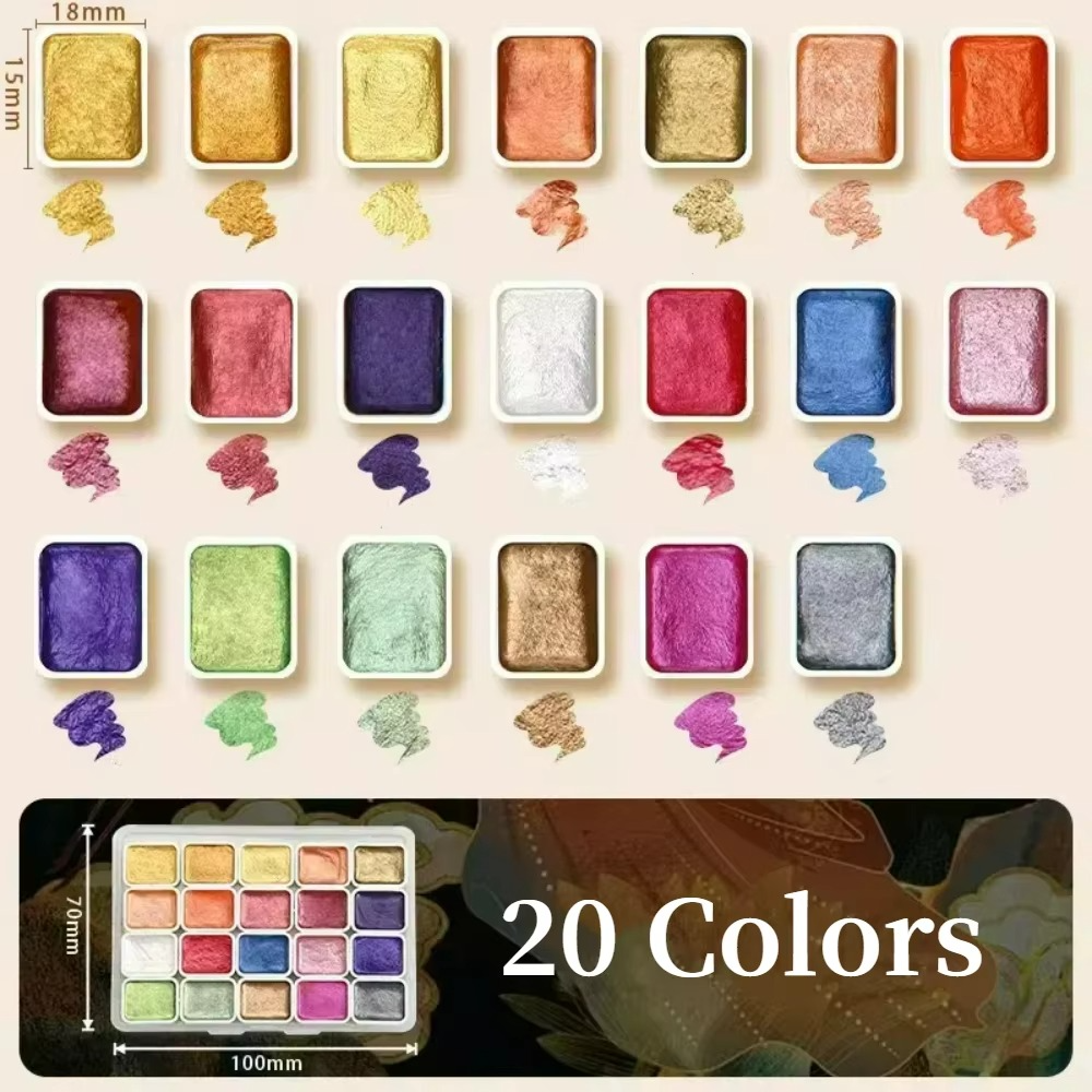 Kolorful™ - Powder Mineral Pearl Pigment Art Watercolor