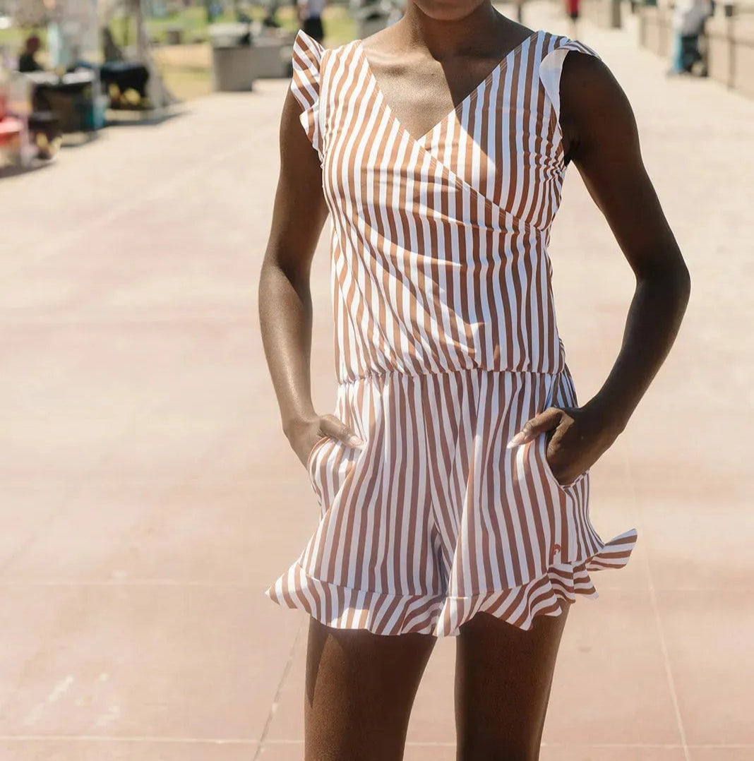 Swim Romper Built-In Bra
