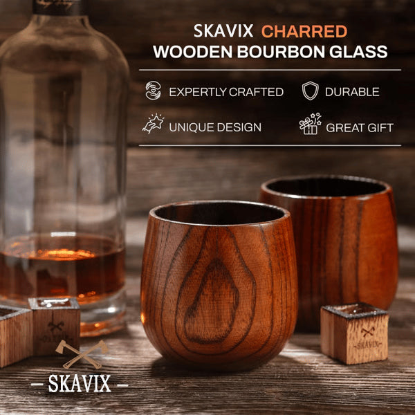 The Skavix Wood Glass - Taste Bourbon the Way It Was Intended