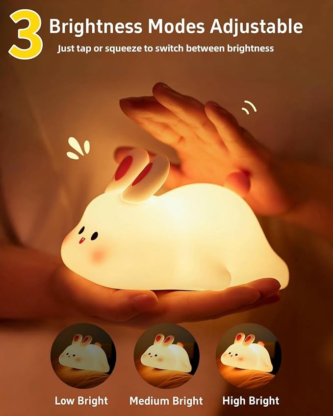 Bedtime Rabbit Night Lamp - Calming Glow for Better Sleep