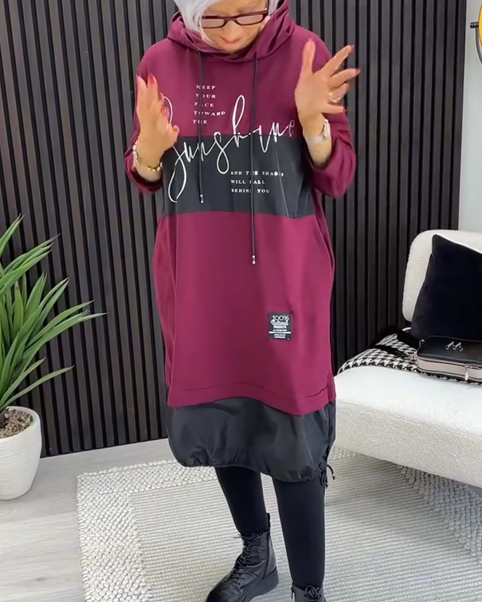 Karla Hooded Dress - Embrace the Unique Mix of Comfort and Chic