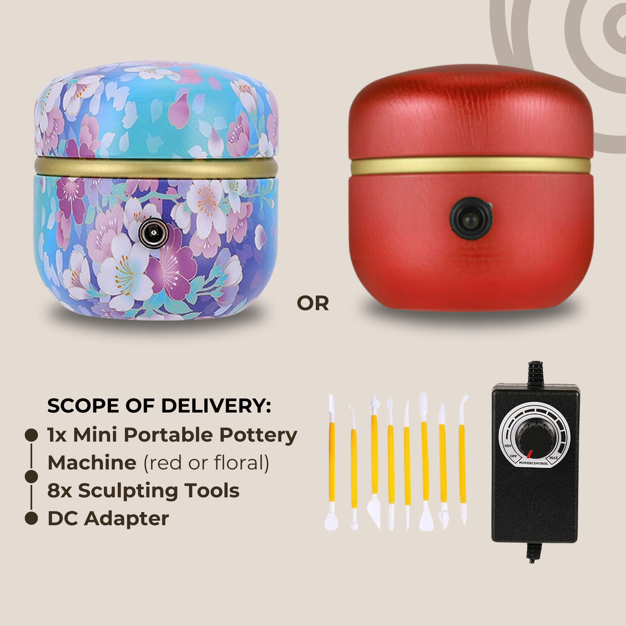 Potterly™ - Mini Pottery Wheel for Easy Home Crafting