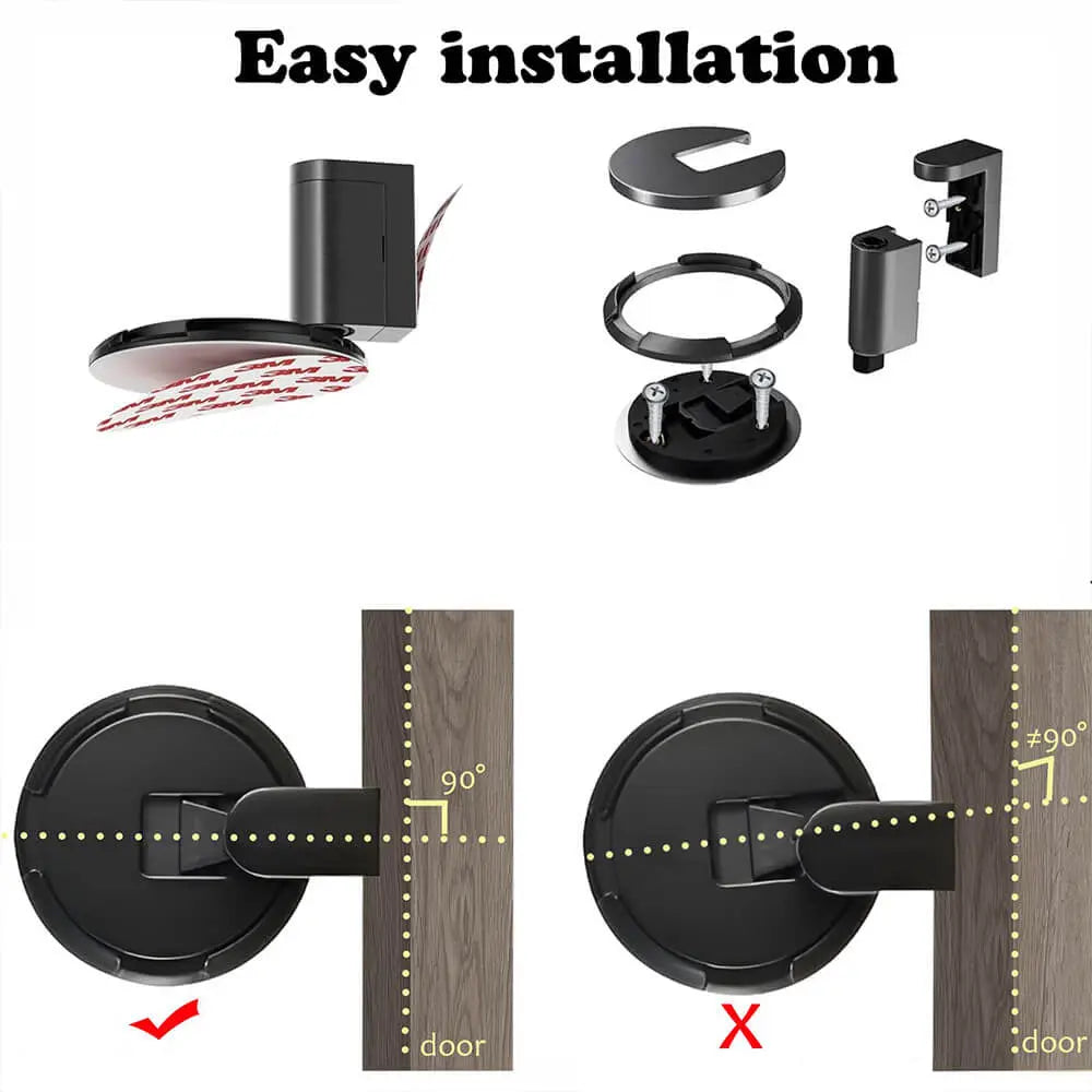 Mechanical Floor Door Stopper – Push System for a Secure Hold