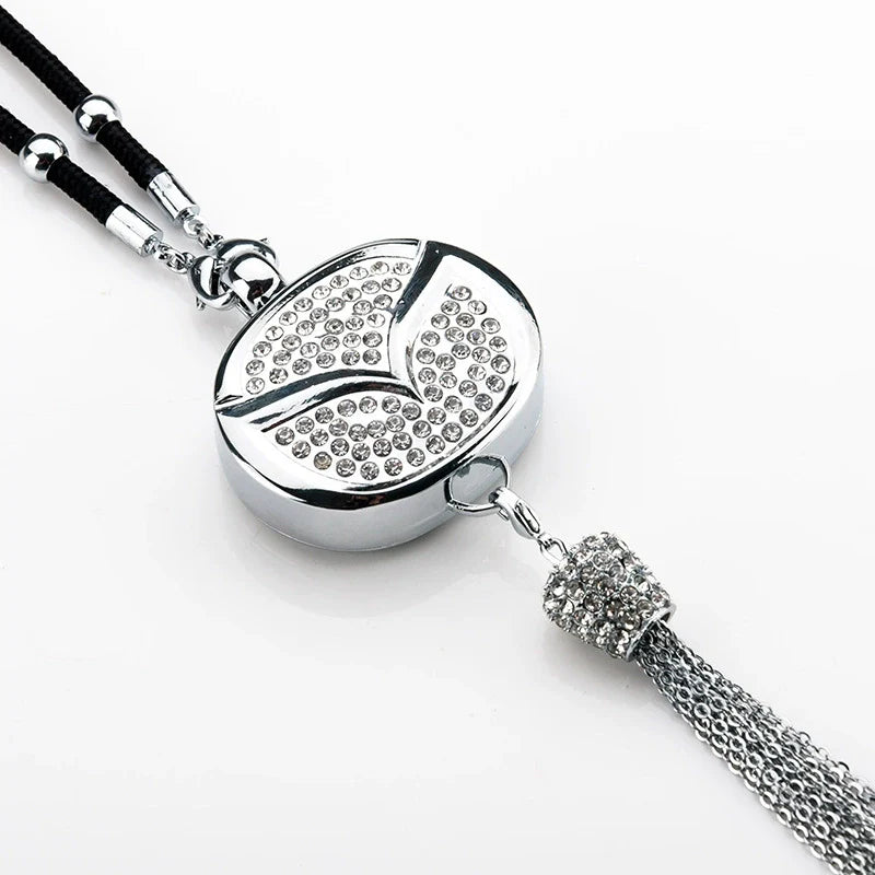 Rearview Mirror Diamond Perfume Pendant