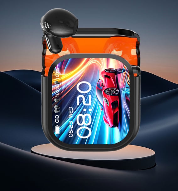 Bluetooth 6.0 Earphones LED Display High Fidelity Waterproof Wireless Earphones