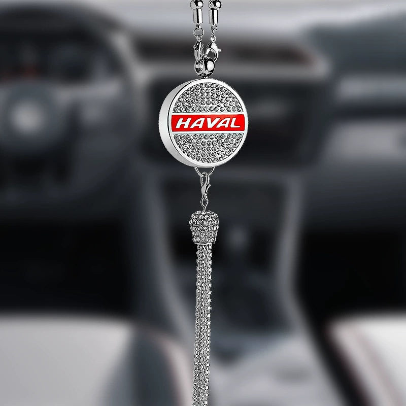Rearview Mirror Diamond Perfume Pendant