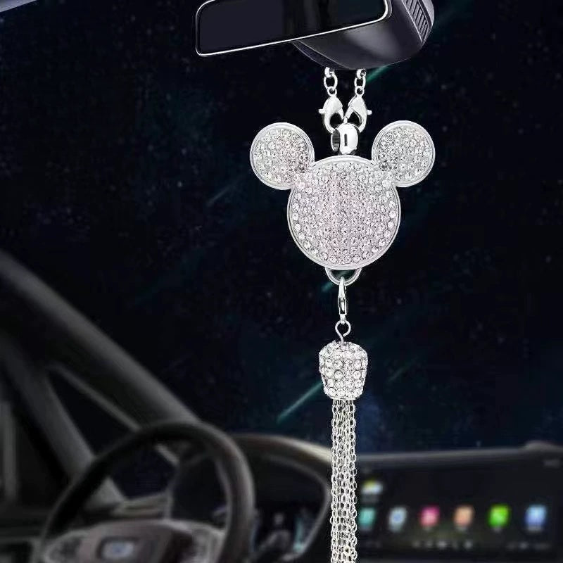 Rearview Mirror Diamond Perfume Pendant