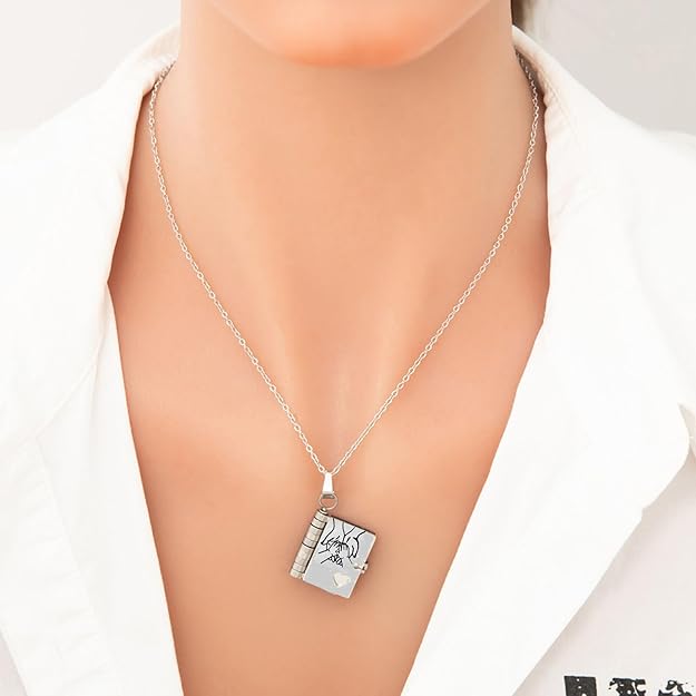 My Little Star Book Necklace - for Daughter, Birthday Day Gift Graduation Jewelry of Love