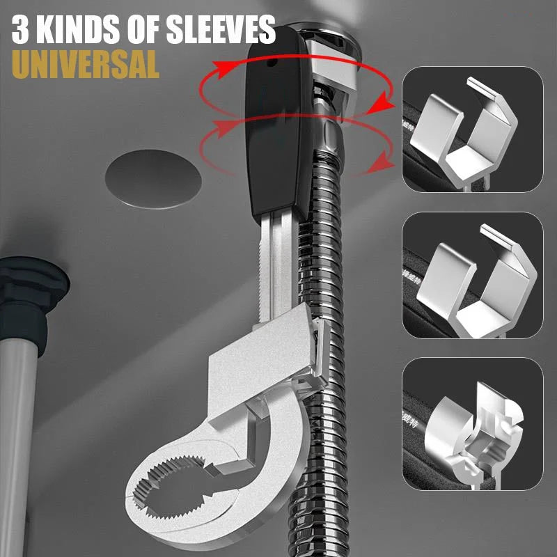 UniWrench™ | Universal Double Ended Wrench (+3 FREE Attachments)