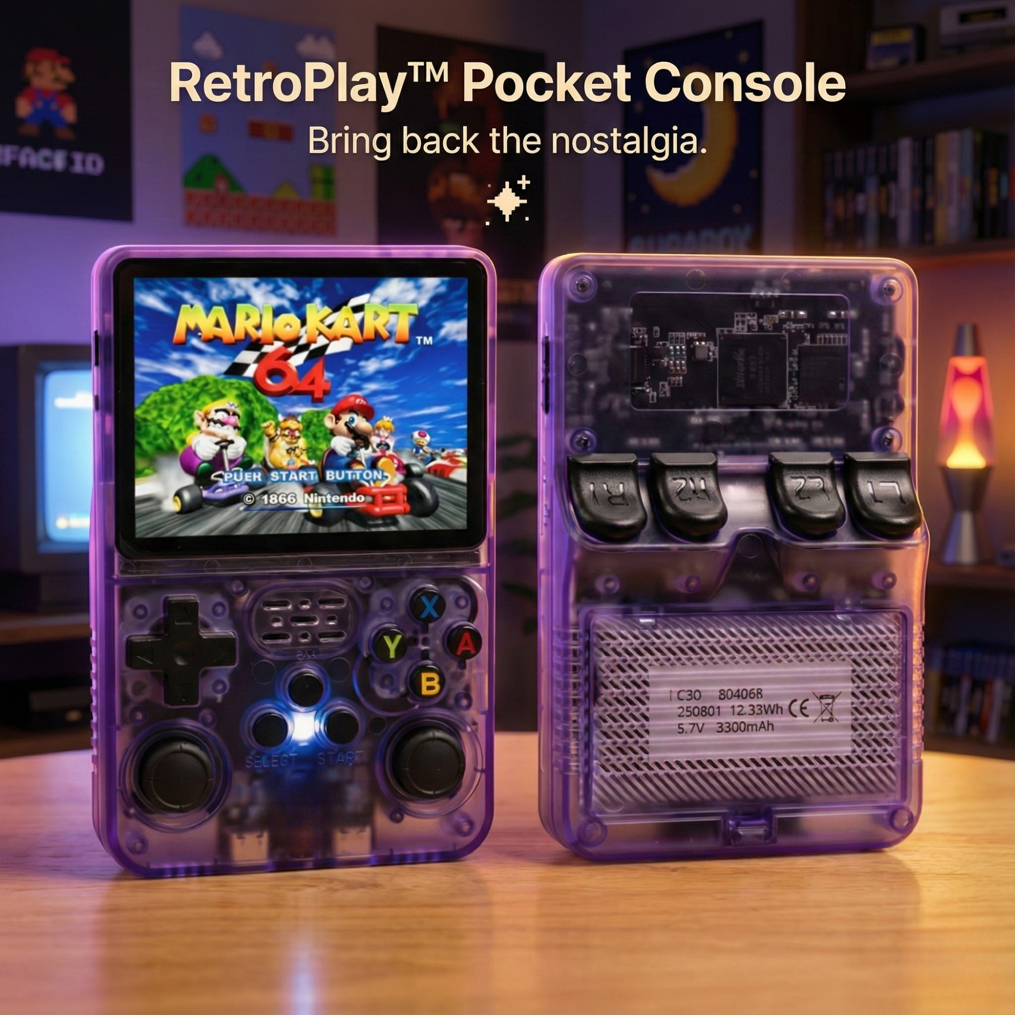 RetroPlay™ Pocket Console – 20,000+ Games of Pure Nostalgia