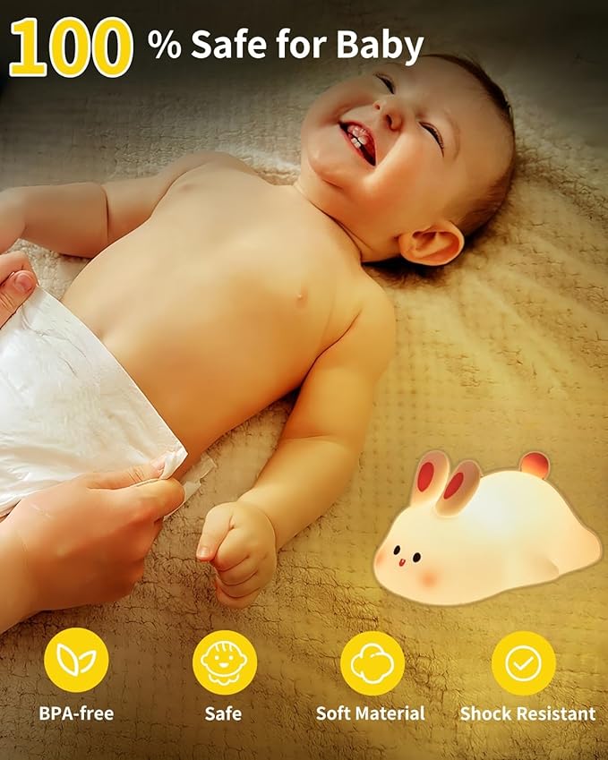 Bedtime Rabbit Night Lamp - Calming Glow for Better Sleep