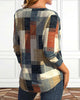 LaceMosaic™ | Geometric printed top with lacing