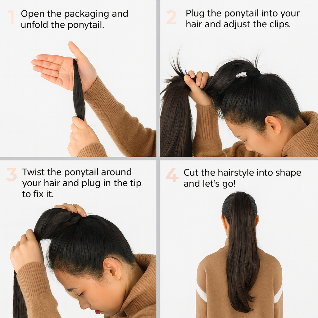 Ponytail Extension - Natural Look & Feel