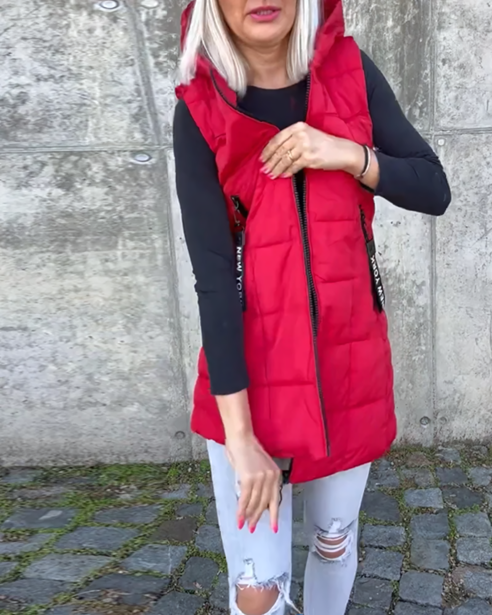 Adela Sleeveless Padded Coat - Warmth and Style in an Iconic Piece