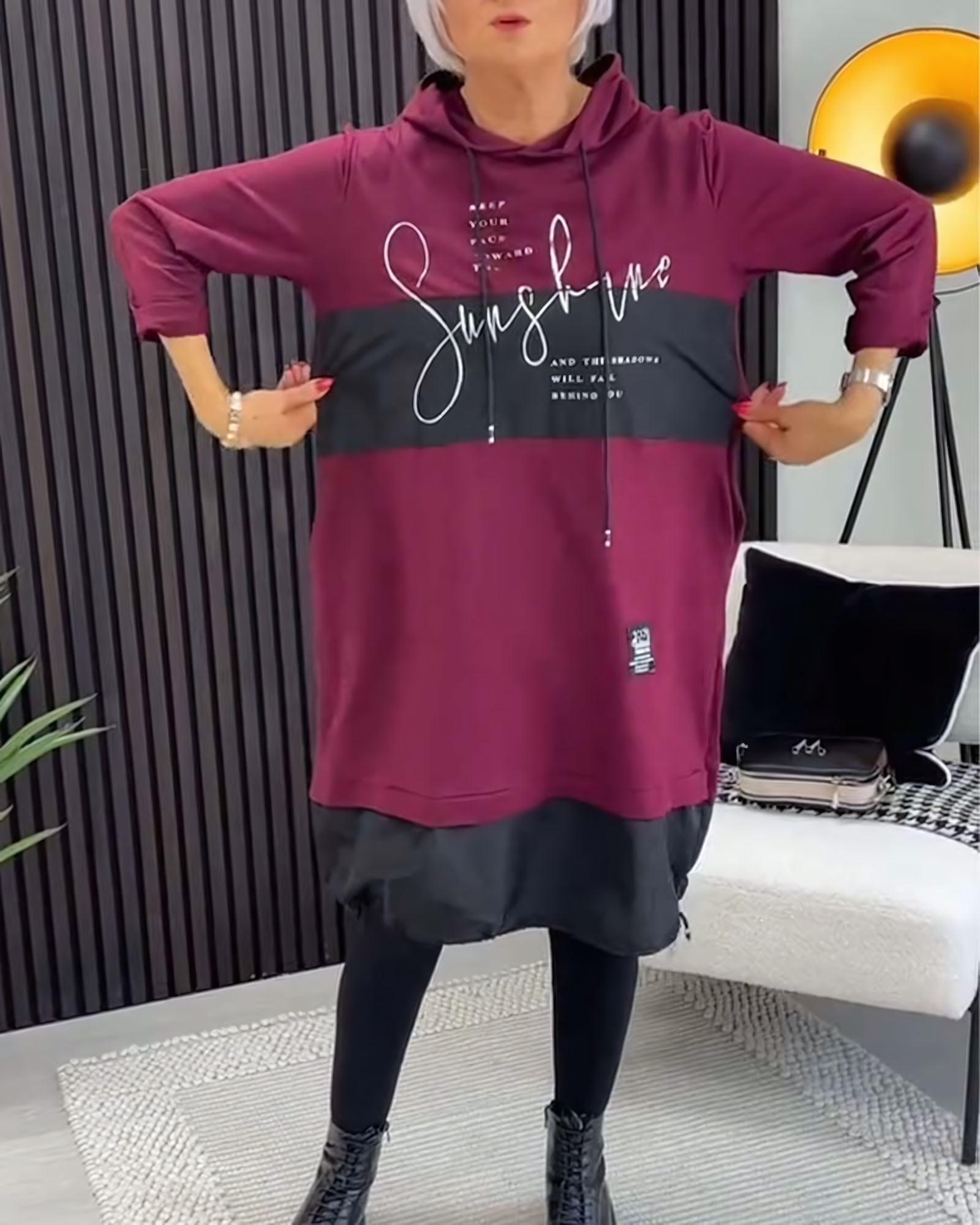 Karla Hooded Dress - Embrace the Unique Mix of Comfort and Chic