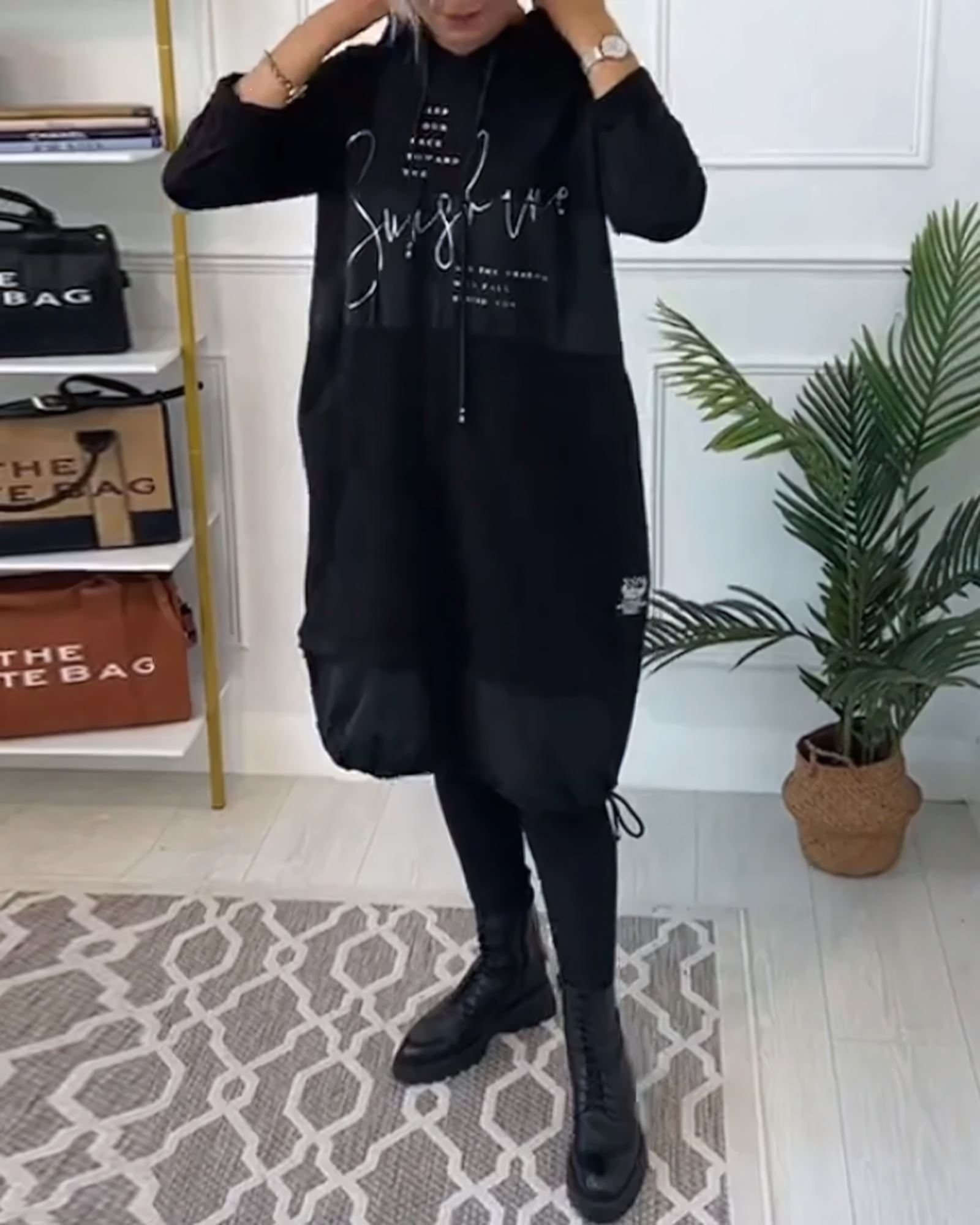 Karla Hooded Dress - Embrace the Unique Mix of Comfort and Chic