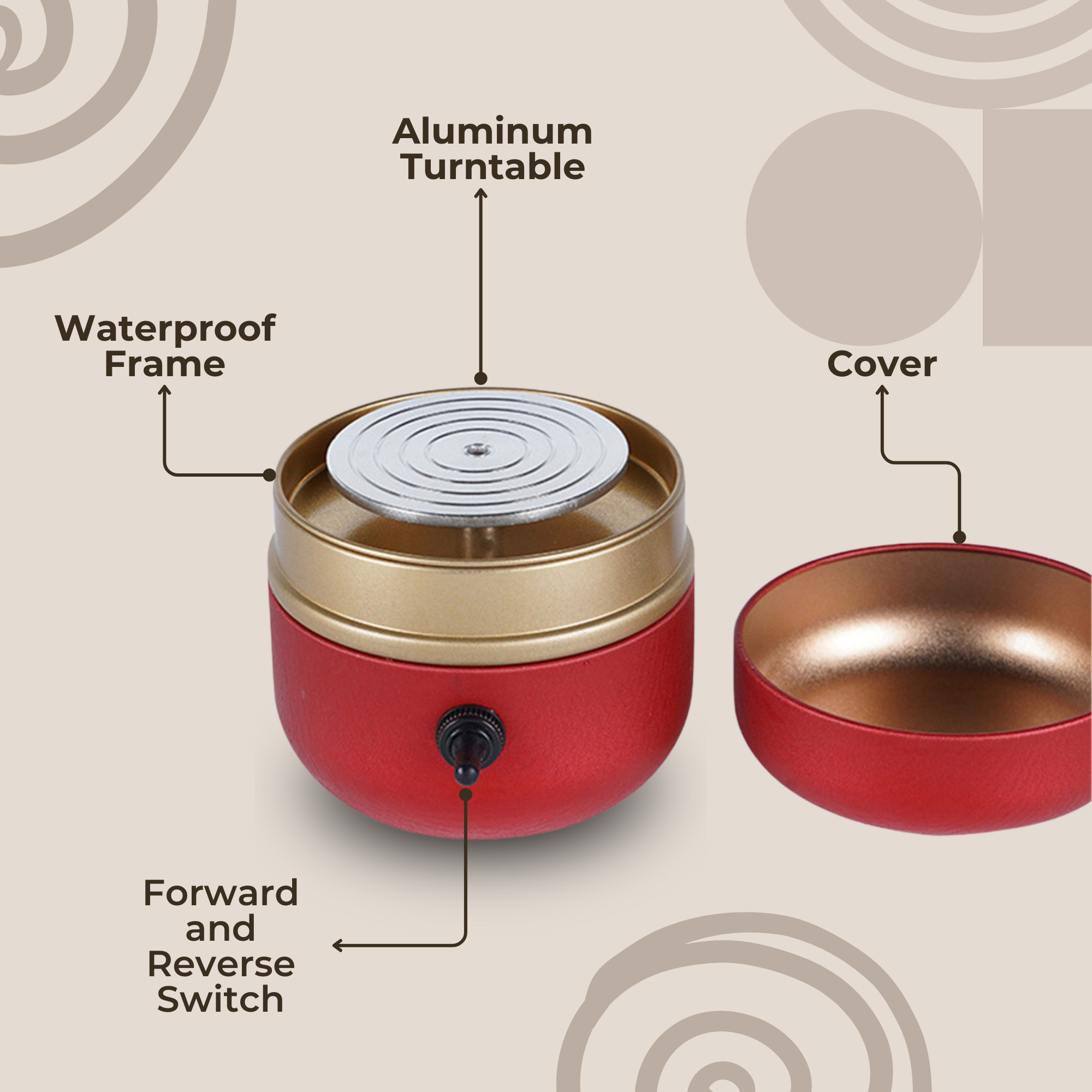 Potterly™ - Mini Pottery Wheel for Easy Home Crafting