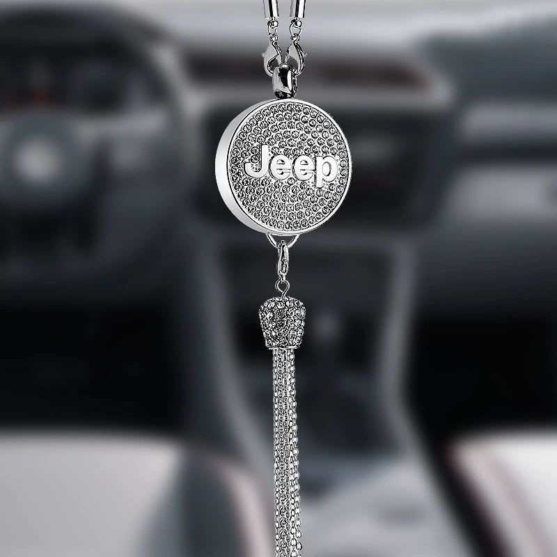 Rearview Mirror Diamond Perfume Pendant