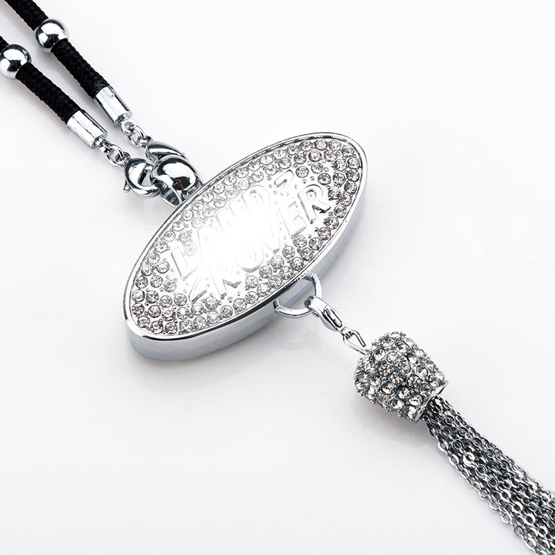 Rearview Mirror Diamond Perfume Pendant
