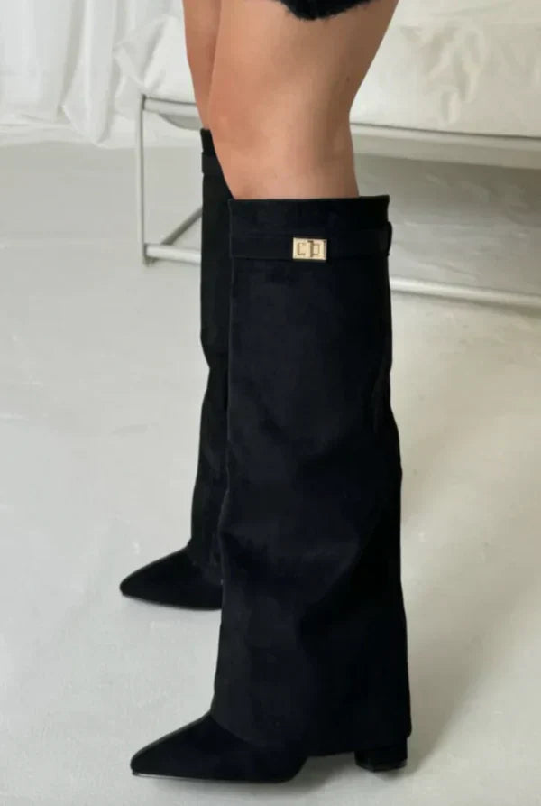 High-heel Boots with Trousers