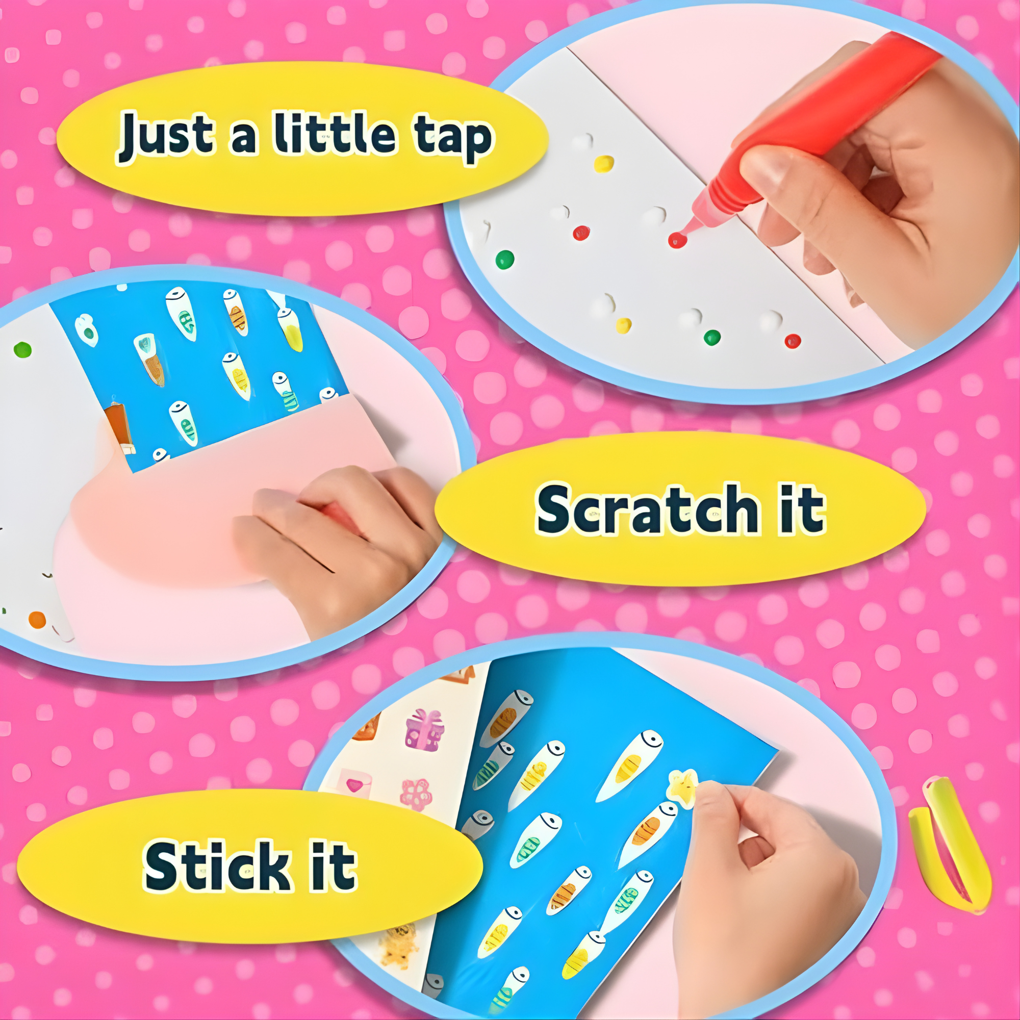 Magic Squeegee Paint Kit™ – Peel, Scrape & Reveal Rainbow Art