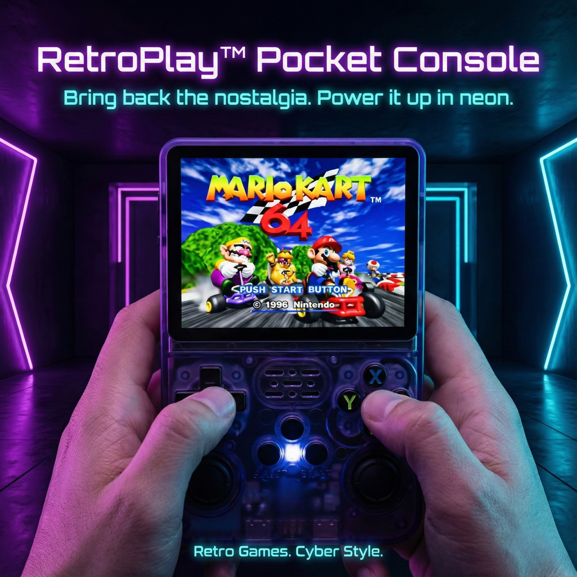 RetroPlay™ Pocket Console – 20,000+ Games of Pure Nostalgia