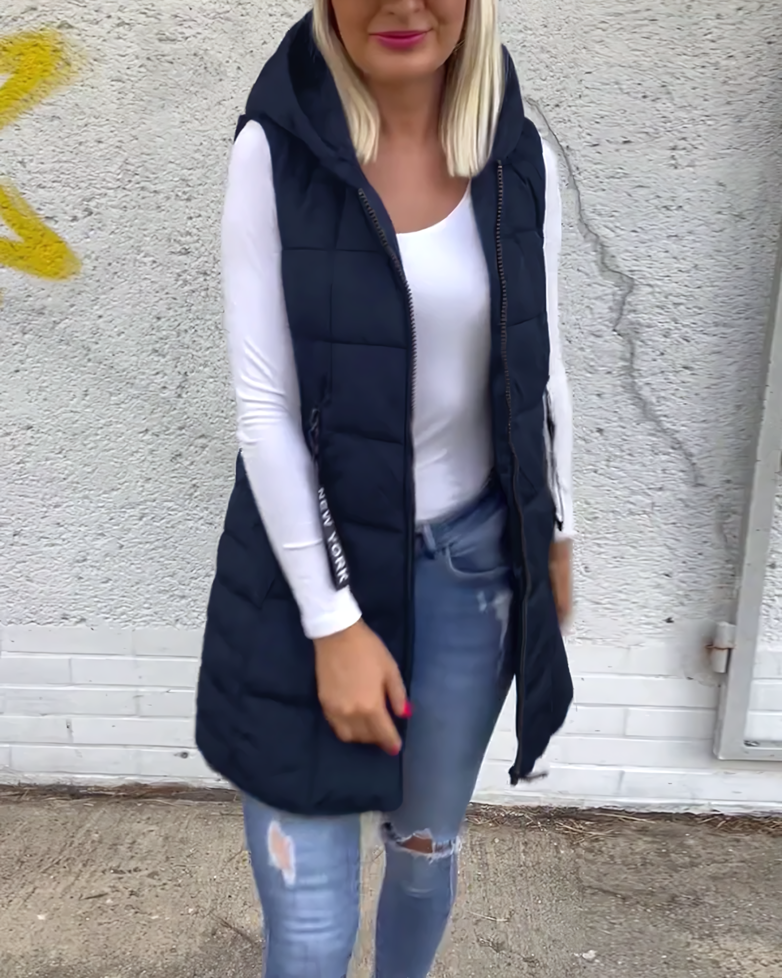 Adela Sleeveless Padded Coat - Warmth and Style in an Iconic Piece