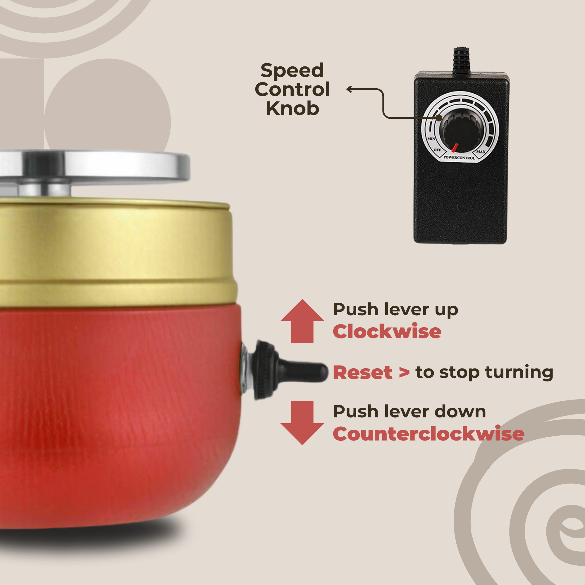 Potterly™ - Mini Pottery Wheel for Easy Home Crafting