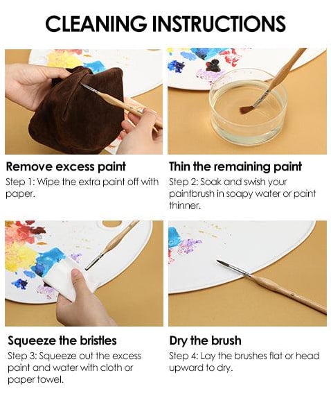 Miniature Detail Paint Brush Set
