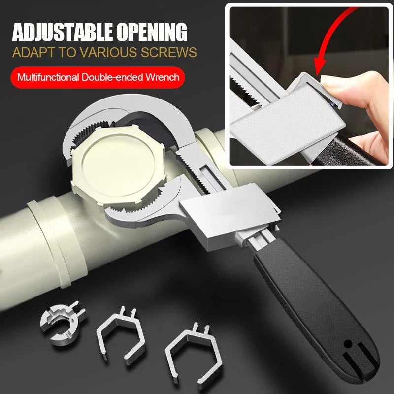 UniWrench™ | Universal Double Ended Wrench (+3 FREE Attachments)