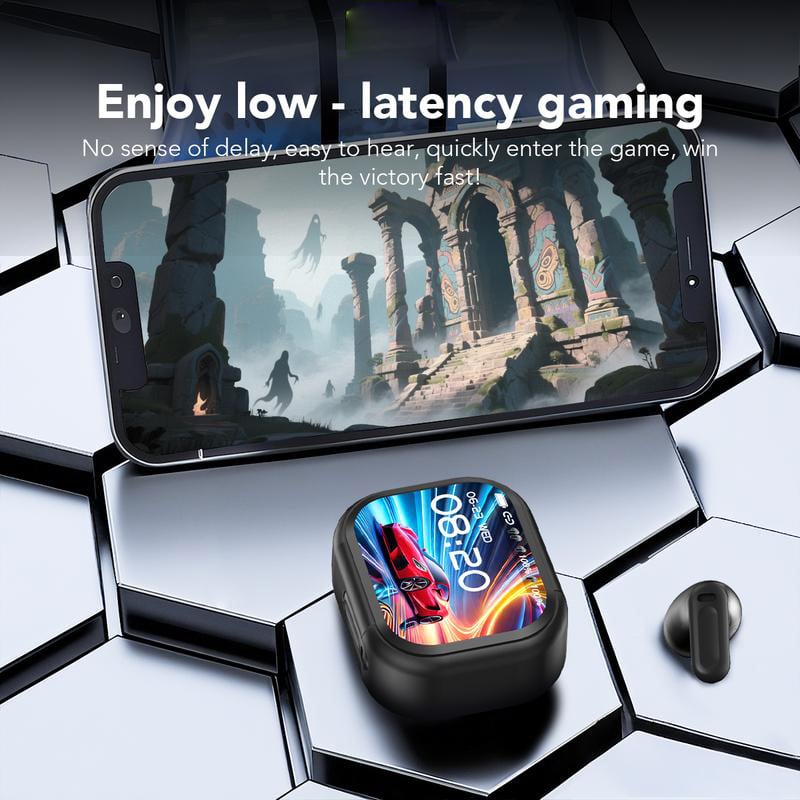 Bluetooth 6.0 Earphones LED Display High Fidelity Waterproof Wireless Earphones