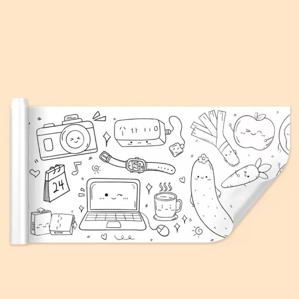 2 + 1 Free | Children's Drawing Scroll