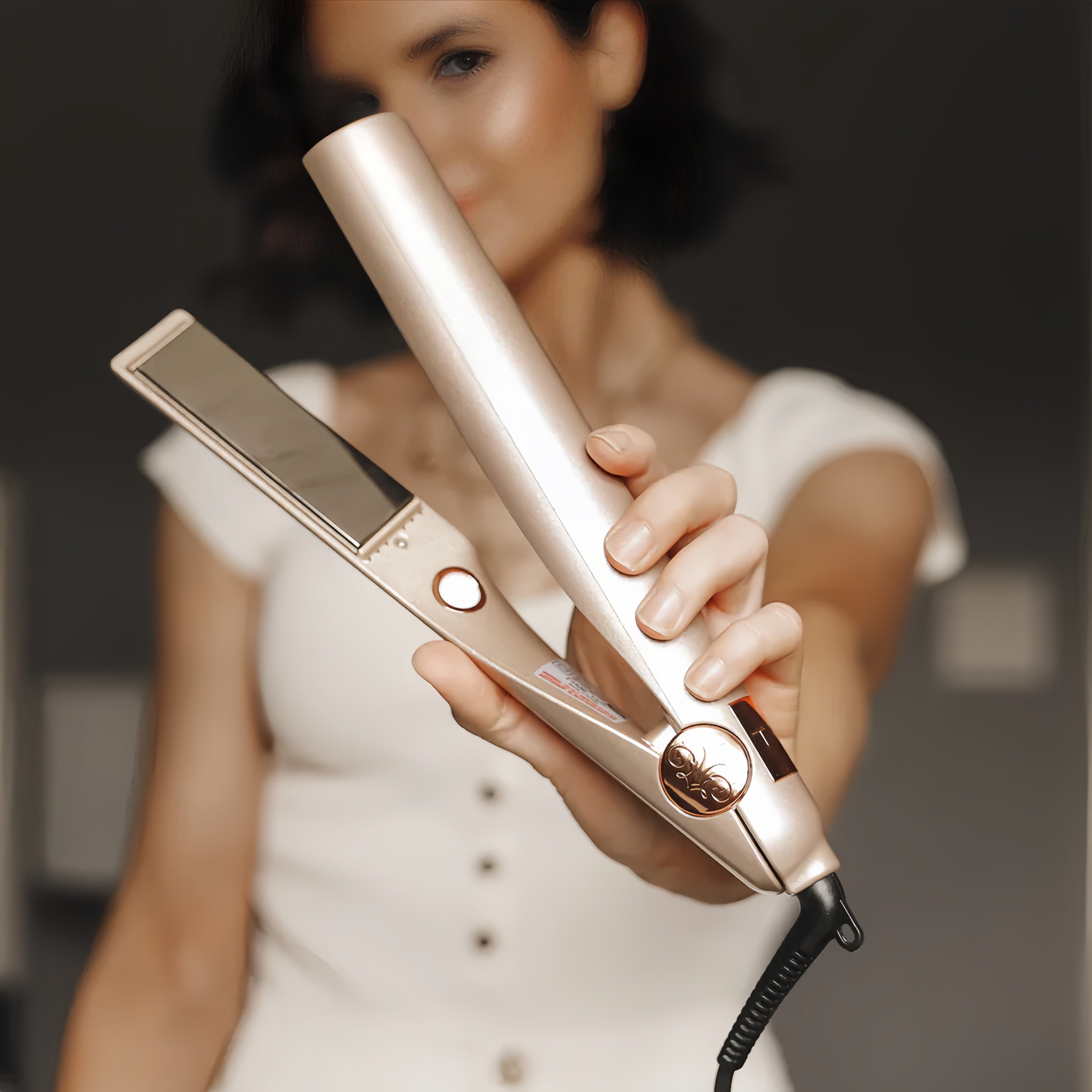 2-in-1 Hair Straightener & Curler