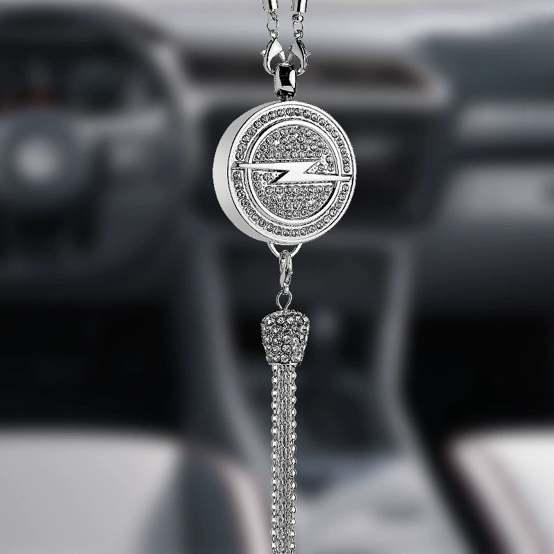 Rearview Mirror Diamond Perfume Pendant
