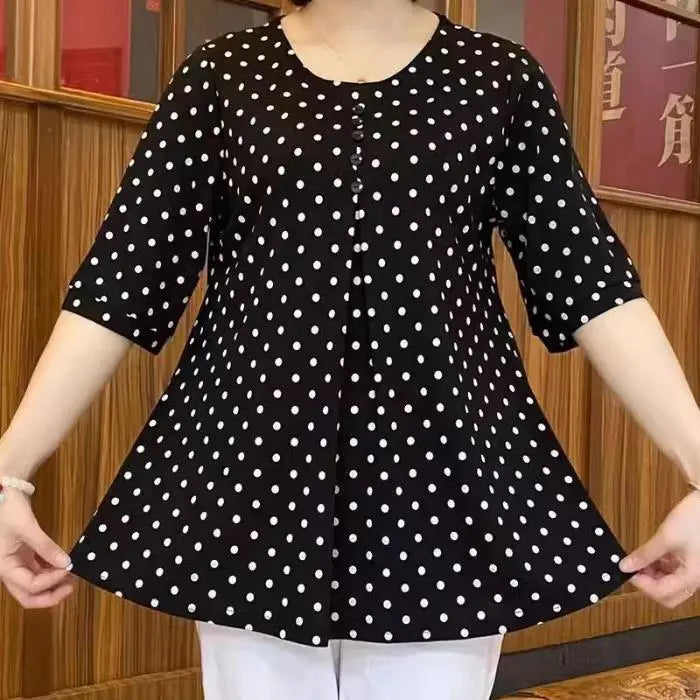 Polka Dot Print Shirt