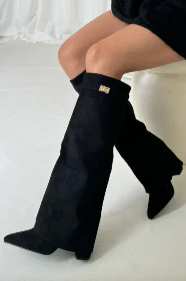 High-heel Boots with Trousers