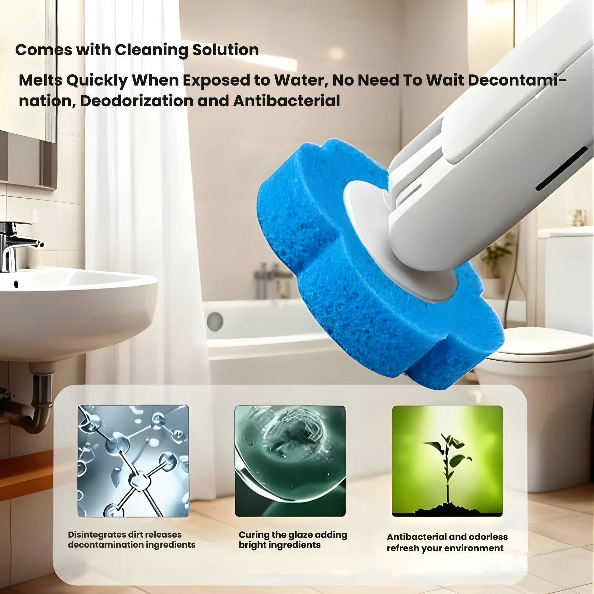 CleanSwipe™ Disposable Toilet Scrub System