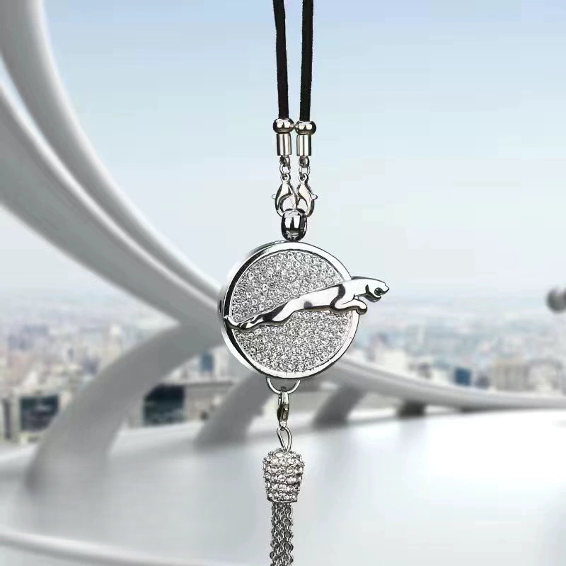 Rearview Mirror Diamond Perfume Pendant